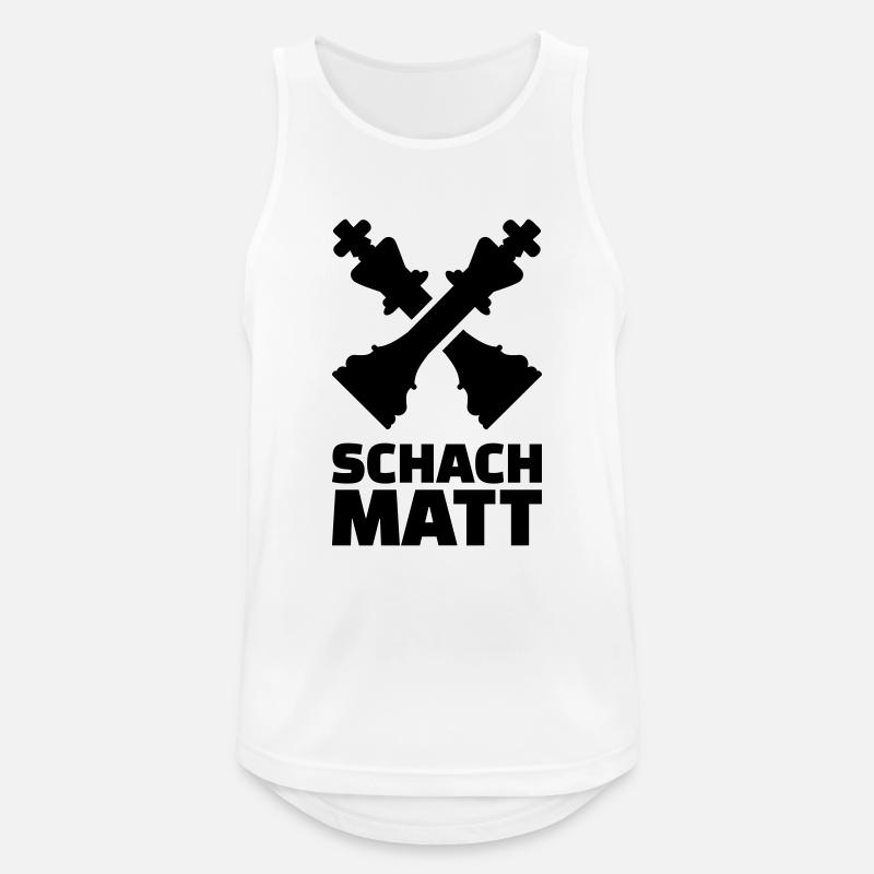 Schach - Männer Tank Top atmungsaktiv - Weiß