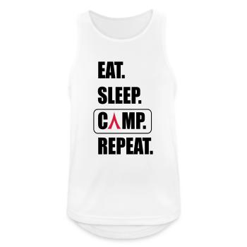 Camping - Men's Breathable Tank Top - white - Front - Nick (188cm)