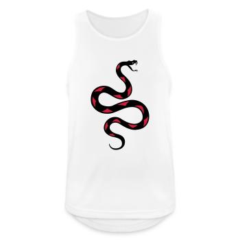 snake - Men's Breathable Tank Top - white - Front - Nick (188cm)