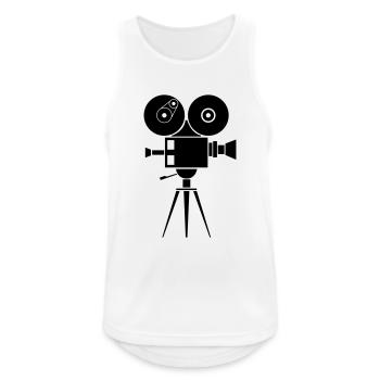 camera - Men's Breathable Tank Top - white - Front - Nick (188cm)