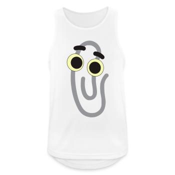 paper clip - Men's Breathable Tank Top - white - Front - Nick (188cm)