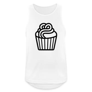 Muffin - Männer Tank Top atmungsaktiv - Weiß - Vorne - Nick (188cm)