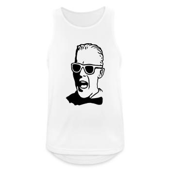Pop culture man - Männer Tank Top atmungsaktiv - Weiß - Vorne - Nick (188cm)