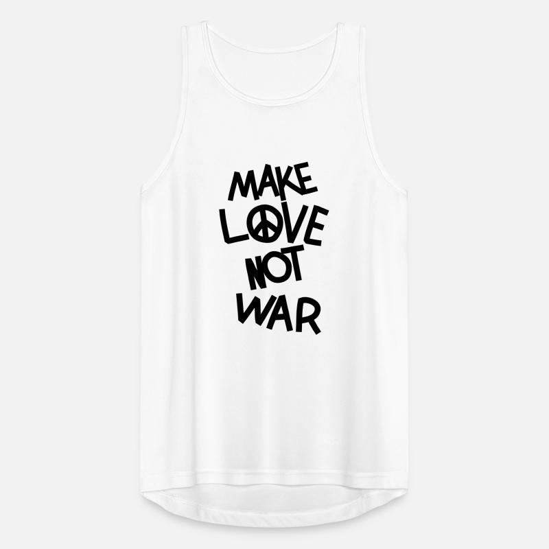 Make love not war Männer Tank Top atmungsaktiv
