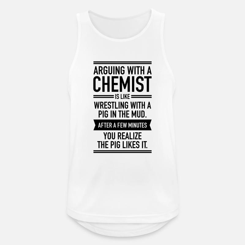 Arguing WIth A Chemist - Men's Breathable Tank Top - white