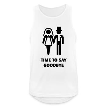 Time To Say Goodbye (Stag Party / Hen Night) - Débardeur respirant Homme - blanc - Devant - Nick (188cm)