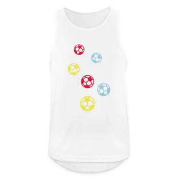 Soccer soccer - Men's Breathable Tank Top - white - Front - Nick (188cm)