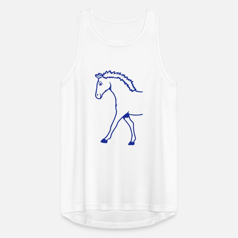 Half Horse Front Part Front Half Front Goes Men's Breathable Tank Top