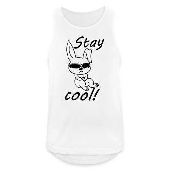 Cool Bunny Stay cool - Men's Breathable Tank Top - white - Front - Nick (188cm)