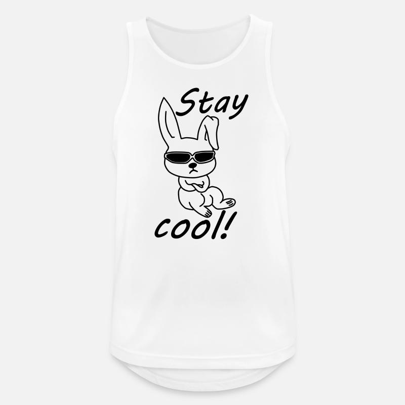 Cool Bunny Stay cool - Men's Breathable Tank Top - white