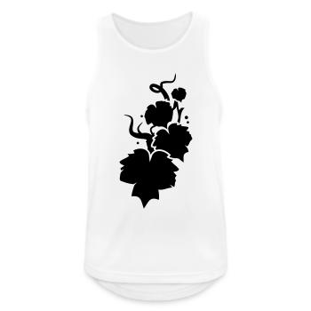 a vine silhouette - Men's Breathable Tank Top - white - Front - Nick (188cm)