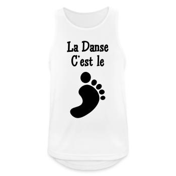 Dance is the foot - Men's Breathable Tank Top - white - Front - Nick (188cm)