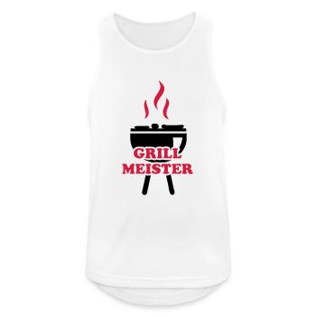 Grill Master - Men's Breathable Tank Top - white - Front - Nick (188cm)