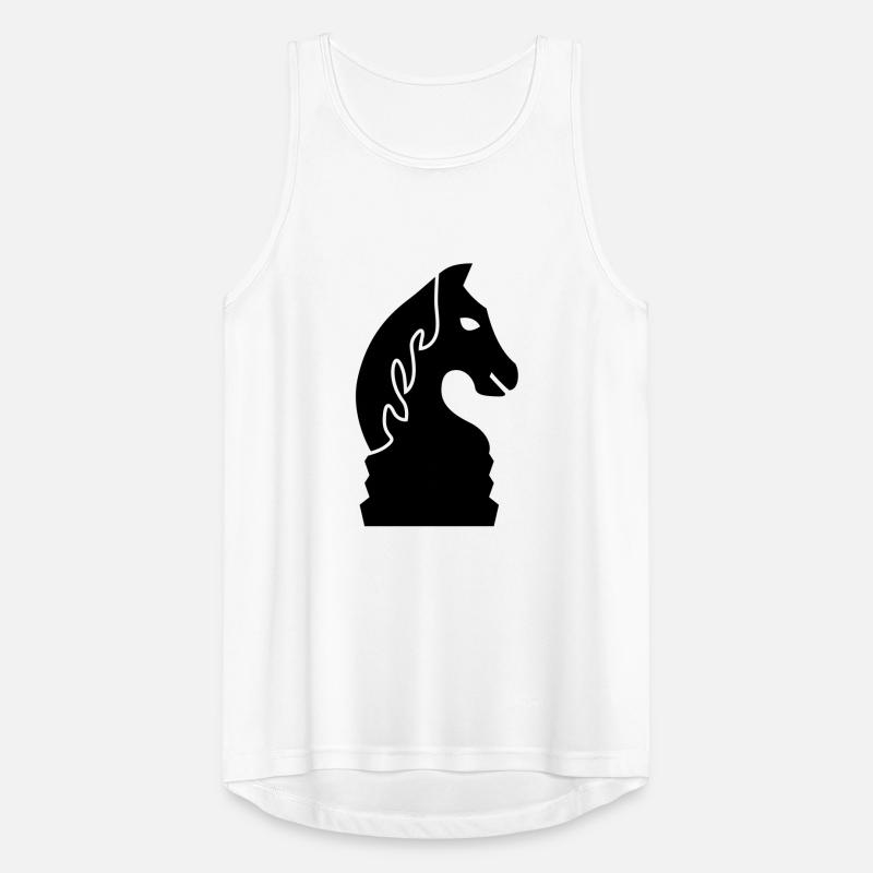 schach_pferd_1c Männer Tank Top atmungsaktiv