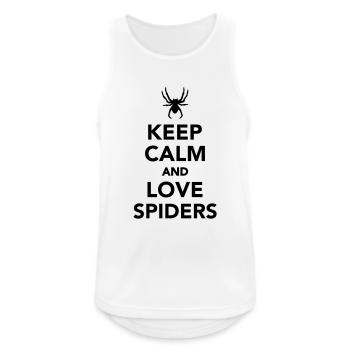 Spinne - Männer Tank Top atmungsaktiv - Weiß - Vorne - Nick (188cm)