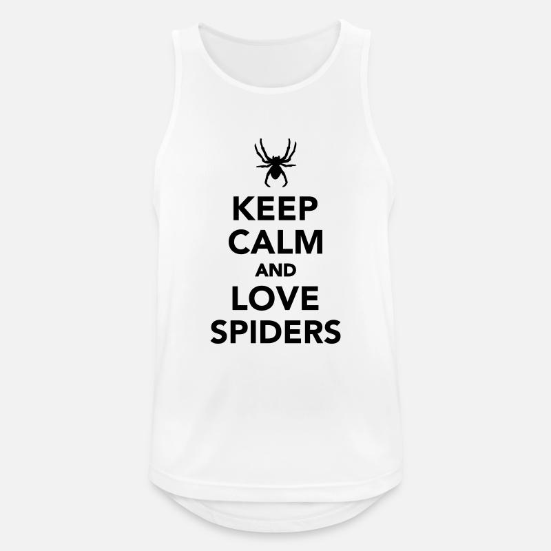 Spinne - Männer Tank Top atmungsaktiv - Weiß
