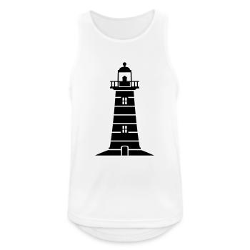 lighthouse - Men's Breathable Tank Top - white - Front - Nick (188cm)