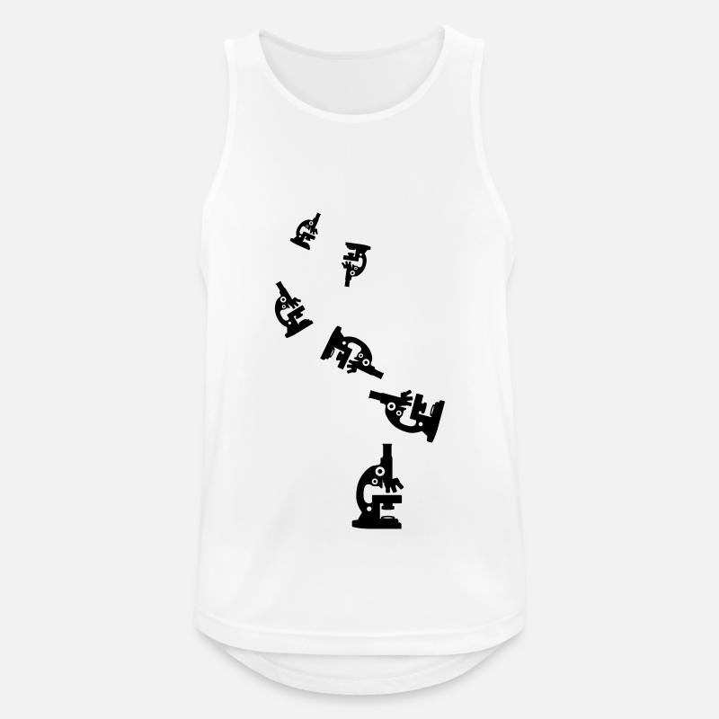 Microscope Icon Icon - Men's Breathable Tank Top - white