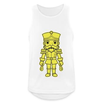 Nussknacker Weihnachten - Männer Tank Top atmungsaktiv - Weiß - Vorne - Nick (188cm)
