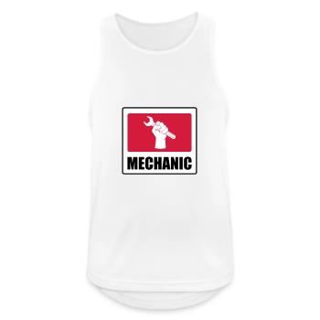 Mechanic - Men's Breathable Tank Top - white - Front - Nick (188cm)