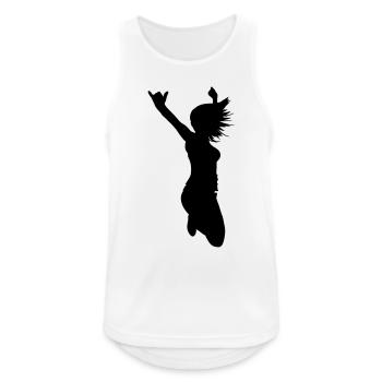 Silhouette Woman - Men's Breathable Tank Top - white - Front - Nick (188cm)