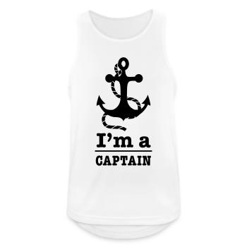 captain - Men's Breathable Tank Top - white - Front - Nick (188cm)