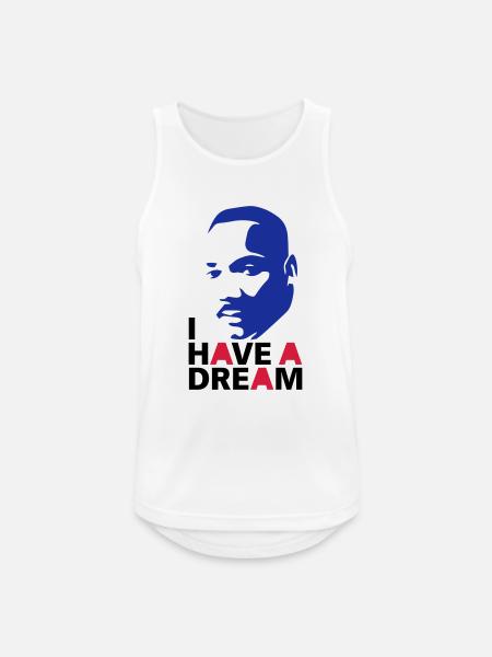 MARTIN LUTHER KING - Men's Breathable Tank Top - white