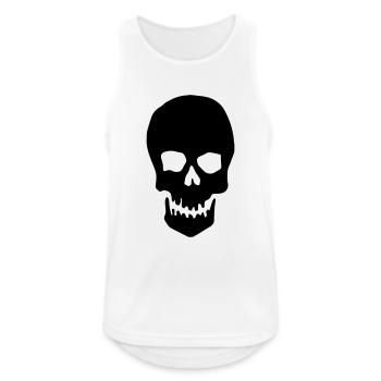 Skull - Débardeur respirant Homme - blanc - Devant - Nick (188cm)