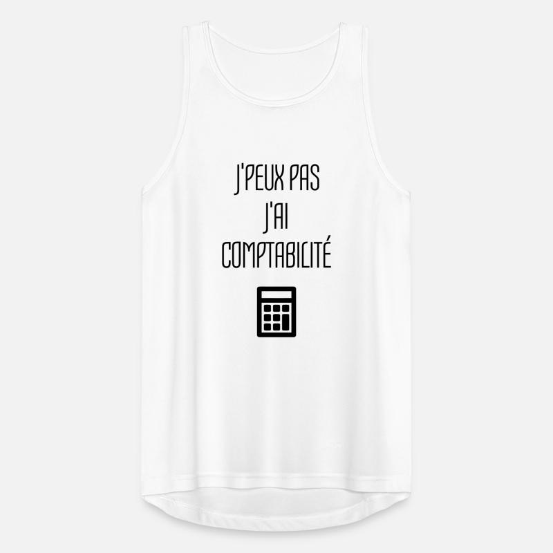 comptable / comptabilité / compter / chiffre Débardeur respirant Homme