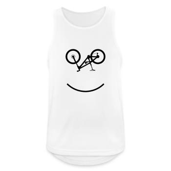 Enduro Bike - Men's Breathable Tank Top - white - Front - Nick (188cm)