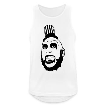 Clown Captain Spauldings - Männer Tank Top atmungsaktiv - Weiß - Vorne - Nick (188cm)