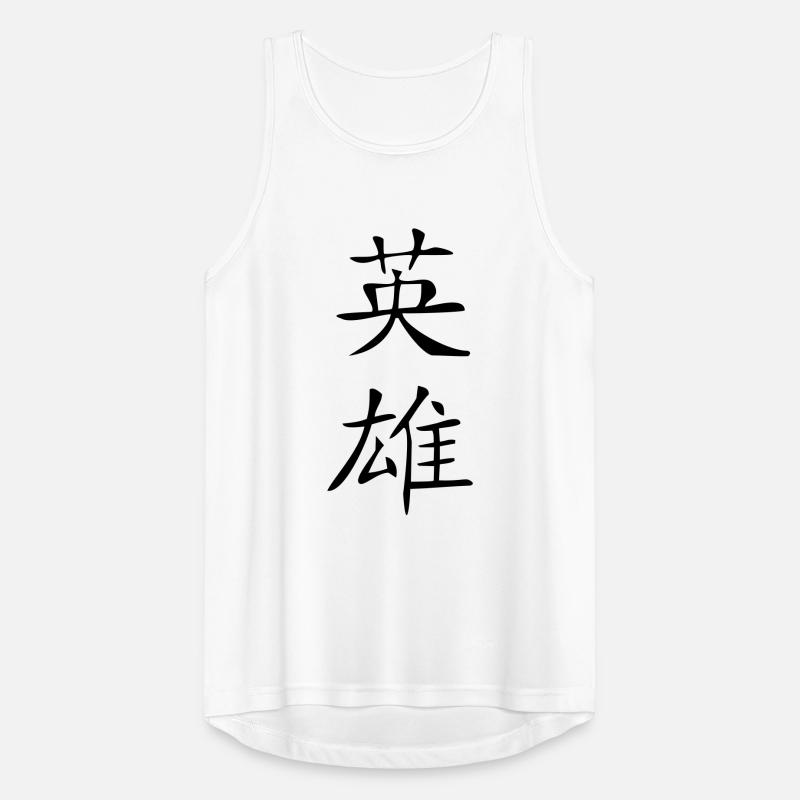 Held-Kanji Männer Tank Top atmungsaktiv
