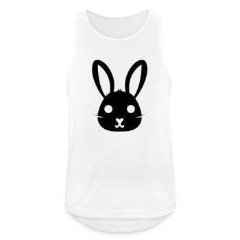 lapin - Débardeur respirant Homme - blanc - Devant - Nick (188cm)