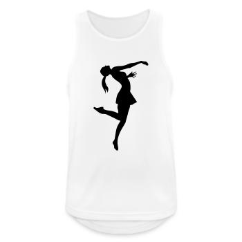 Dance Female de - Männer Tank Top atmungsaktiv - Weiß - Vorne - Nick (188cm)