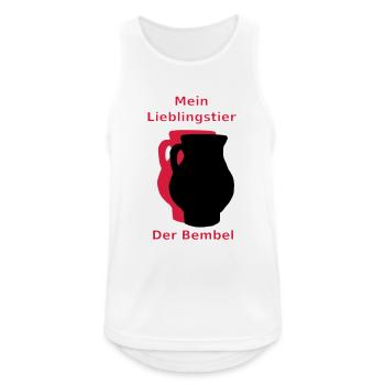 My favorite animal of the Bembel - Men's Breathable Tank Top - white - Front - Nick (188cm)