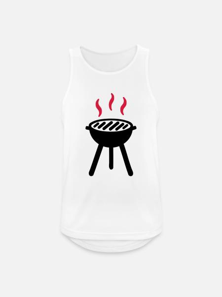 Grill - Men's Breathable Tank Top - white