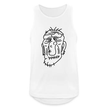 Old Man - Männer Tank Top atmungsaktiv - Weiß - Vorne - Nick (188cm)