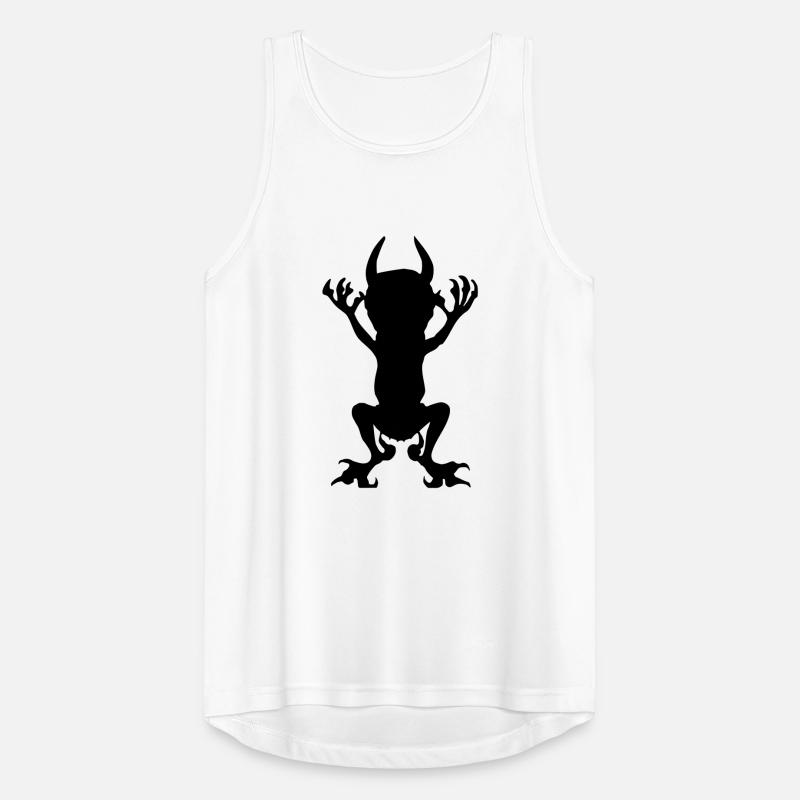 Black Devil Vector Icon Evil Imp Evil Débardeur respirant Homme