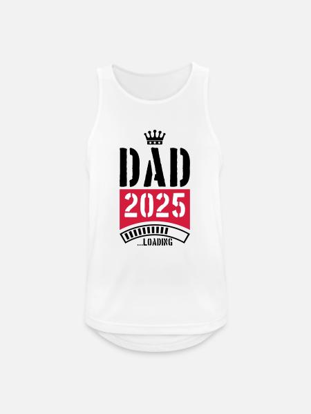 Dad 2025 Loading Papa - Men's Breathable Tank Top - white