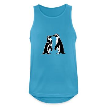 Penguins in love - Débardeur respirant Homme - bleu saphir - Devant - Nick (188cm)