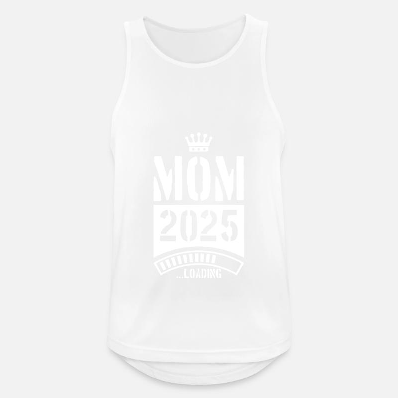 Mama 2025 Loading Mom - Men's Breathable Tank Top - white