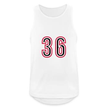 36 Number Years Jersey - Men's Breathable Tank Top - white - Front - Nick (188cm)