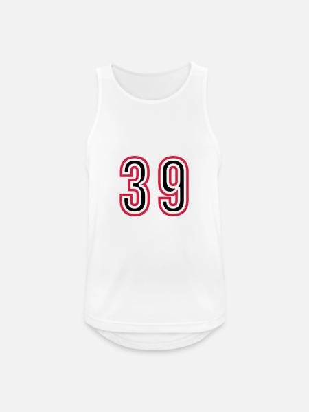 39 Number Years Jersey - Men's Breathable Tank Top - white