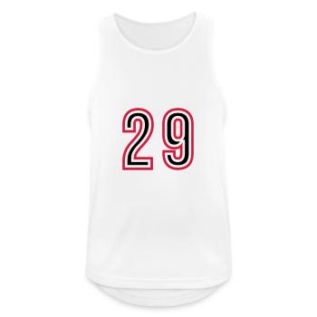 29 Number Years Jersey - Men's Breathable Tank Top - white - Front - Nick (188cm)