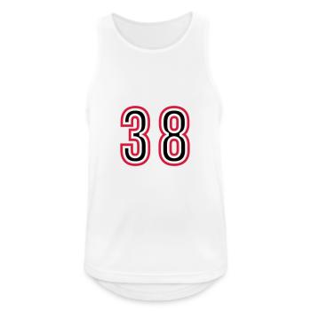 38 Number Years Jersey - Men's Breathable Tank Top - white - Front - Nick (188cm)