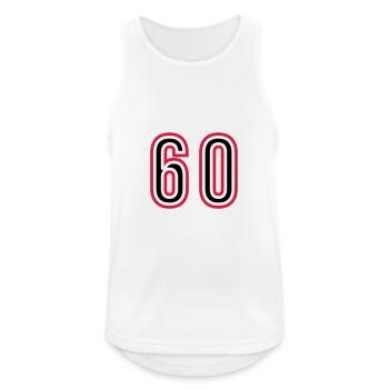60 Number Years Jersey - Men's Breathable Tank Top - white - Front - Nick (188cm)