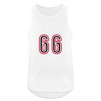 66 Number Years Jersey - Men's Breathable Tank Top - white - Front - Nick (188cm)