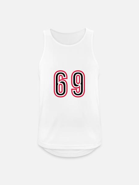 69 Number Years Jersey - Men's Breathable Tank Top - white