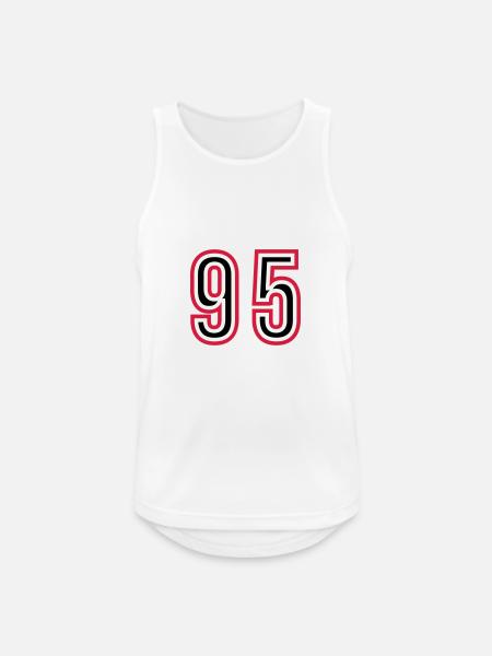 95 Number Years Jersey - Men's Breathable Tank Top - white