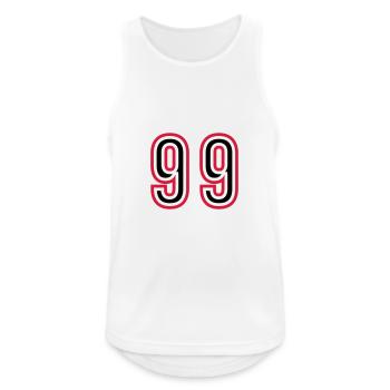 99 Number Years Jersey - Men's Breathable Tank Top - white - Front - Nick (188cm)